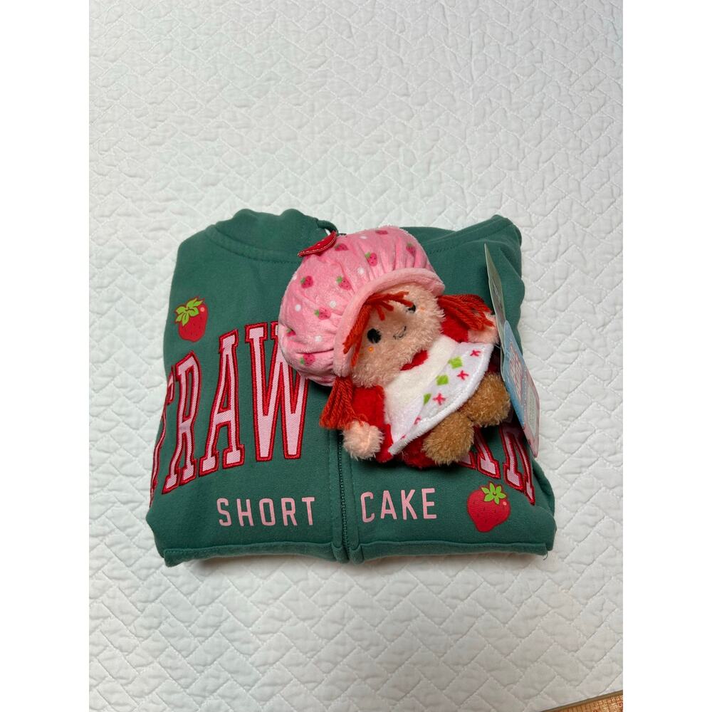 Strawberry Shortcake Zip Up Hoodie ( Small ) and Strawberry Shortcake Mini Plush